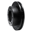 R1 99-99 Ford F-250 4WD (Super Duty) Front Right Drilled & Slotted Black Brake Rotor