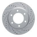 R1 19-25 Ford Ranger (USA/Canada) Front Right Drilled & Slotted Silver Brake Rotor