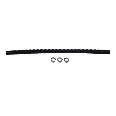 DeatschWerks Convoluted Tubing 300mm Length x 10mm ID Side 1 x 10mm ID Side 2 - Black
