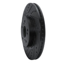 R1 13-26 Honda CR-V Front Drilled & Slotted Black Rotors