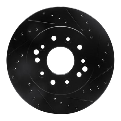 R1 63-82 Chevrolet Camaro Front/Rear Right Drilled & Slotted Black Brake Rotor