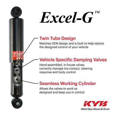 KYB 17-24 Mitsubishi Mirage G4 Excel-G Gas Shock - Rear
