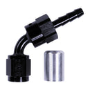 Russell 4AN ProClassic Crimp 60 Degree Hose End - Black