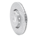 R1 97-06 Audi A6 (USA/Canada) Front Left Drilled & Slotted Silver Brake Rotor