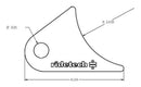 Ridetech Large Rear Axle Tab for Tri Link No Powdercoat