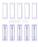 King Engine Bearings Toyota 2AR-FE/ 2AR-FXE (Size 0.05) Main Bearing Set