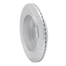 R1 10-11 Ford Ranger (USA/Canada) Rear Left Drilled & Slotted Silver Brake Rotor