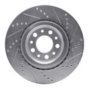 R1 17-25 Alfa Romeo Stelvio Rear Drill & Slot Silver Rotors