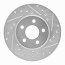 R1 84-95 Chrysler Imperial Front Drilled & Slotted Silver Brake Rotor Set