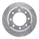 R1 12-22 Ford F-350 Super Duty Front & Rear Drilled & Slotted Silver Brake Rotor Set