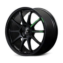 Gram Lights 57NR LIMITED II 18x9.5 +45 5-120 Semigloss Black Wheel w/ Black Cap/Stickers/Air Valve
