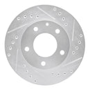 R1 93-03 Ford Probe Front & Rear Drilled & Slotted Silver Brake Rotor Set