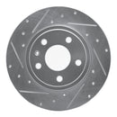 R1 00-09 Audi A4 Front & Rear Drilled & Slotted Silver Brake Rotor Set