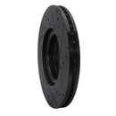 R1 18-25 Volkswagen Atlas Front Drilled & Slotted Black Brake Rotor Set