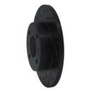 R1 86-06 Nissan Pulsar NX Front Left Drilled & Slotted Black Brake Rotor
