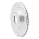 R1 00-15 Ford Ecosport (Mexico) Front Right Drilled & Slotted Silver Brake Rotor
