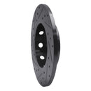 R1 97-98 Mercedes-Benz C230 Front Right Drilled & Slotted Black Brake Rotor