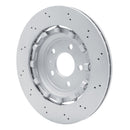 DFC 13-15 Audi RS5 Rear Drilled Hi-Carbon Alloy Geomet Coated Rotor