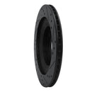 R1 93-95 Mazda RX-7 Rear Left Drilled & Slotted Black Brake Rotor