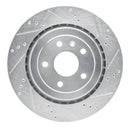 R1 14-19 Chevrolet Corvette Front & Rear Drilled & Slotted Silver Brake Rotor Set