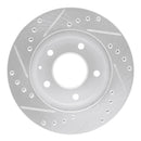R1 93-03 Ford Probe Front & Rear Drilled & Slotted Silver Brake Rotor Set