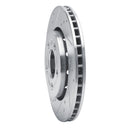 R1 00-06 Audi TT Quattro Rear Drilled & Slotted Silver Brake Rotor Set