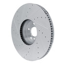 R1 16-26 BMW X5 Front Drill & Slot Silver Rotors