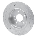 R1 95-02 BMW M3 Front & Rear Drilled & Slotted Silver Brake Rotor Set