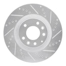 R1 07-15 Mazda CX-9 Front Drilled & Slotted Silver Brake Rotor Set