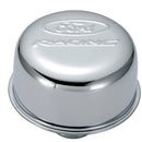 Ford Racing Logo Push-In Type Air Breather Cap - Chrome