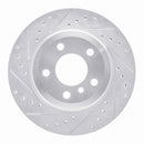 R1 07-19 BMW X5 Rear Drill & Slot Silver Rotors