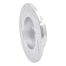 R1 96-05 Audi A4 Quattro Rear Right Drilled & Slotted Silver Brake Rotor