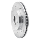 R1 05-12 Ford Escape Front Left Drilled & Slotted Silver Brake Rotor