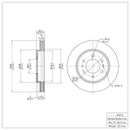 DFC 2009 Ford F-150 RWD Front Brake Rotor