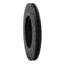 R1 05-12 Ford Escape Front Right Drilled & Slotted Black Brake Rotor
