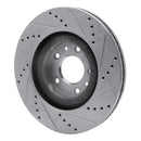 R1 07-15 Mazda CX-9 Front Drilled & Slotted Silver Brake Rotor Set