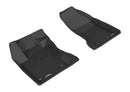 3D MAXpider 2015-2020 Jeep Renegade Kagu 1st & 2nd Row Floormats - Black
