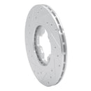 R1 81-88 Nissan Maxima Front Right Drilled & Slotted Silver Brake Rotor