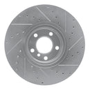 R1 07-18 BMW X5 Front & Rear Drilled & Slotted Silver Brake Rotor Set