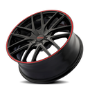 Touren 3260 TR60 20x8.5 / 5x115/120 BP / 20mm Offset / 74.1mm Hub Gloss Black w/ Red Ring Wheel