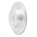 R1 03-06 Dodge Verna (Mexico) Front Right Drilled & Slotted Silver Brake Rotor