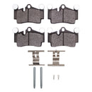 DFC 03-15 Audi Q7 Front & Rear Geospec Rotors with Euro 5000 Ceramic Brake Pads w/Sensor/Hardware
