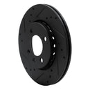 R1 09-17 Volkswagen SAVEIRO (Mexico) Front Left Drilled & Slotted Black Brake Rotor