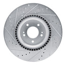 R1 21-26 Hyundai SONATA Front Right Drilled & Slotted Silver Brake Rotor