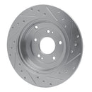 R1 10-16 Hyundai Genesis Coupe Front & Rear Drilled & Slotted Silver Brake Rotor Set
