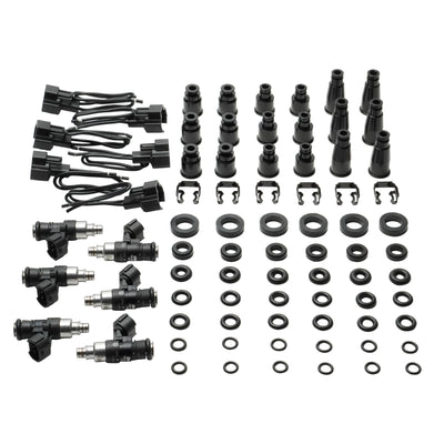 DeatschWerks Universal 6 Cylinder Import Injector Kit - Set of Six 2400cc Injectors