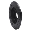 R1 11-16 Buick Regal Rear Left Drilled & Slotted Black Brake Rotor
