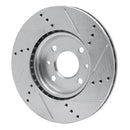R1 09-19 Dodge Vision (Mexico) Front Left Drilled & Slotted Silver Brake Rotor