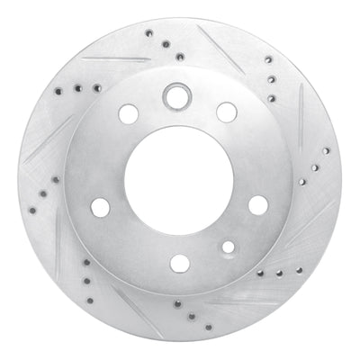 R1 2002-2006 Dodge Sprinter 3500 Front Right Drilled & Slotted Silver Brake Rotor