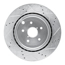 R1 13-20 Subaru WRX Rear Drilled & Slotted Silver Brake Rotor Set w/Optimum OE Pads and Hardware